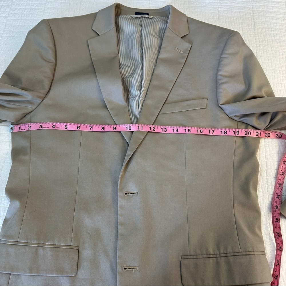 Madison Modern Fit Suit Jacket 40L Stretch Beige New Without Tags - Picture 5 of 13